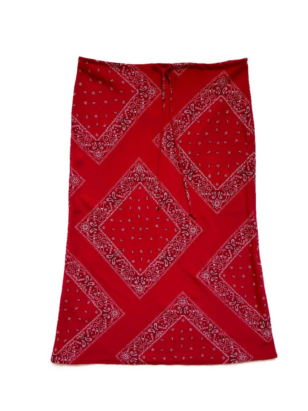 Vintage 90s/2000s Y2K Bandana Print Midi Skirt